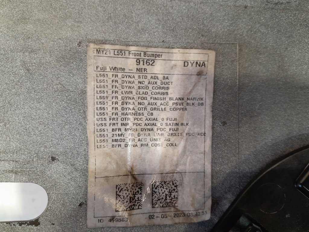 фото №14, Land rover evoque 2 ii l551 r-dynamic бампер передний перед k8d2-17f791