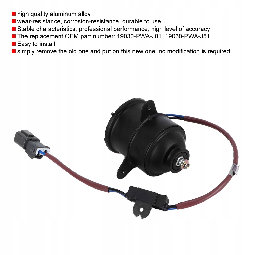 фото №9, Двигатель вентилятора с штекер pasuje do двигателя honda fit 19030-pwa j01