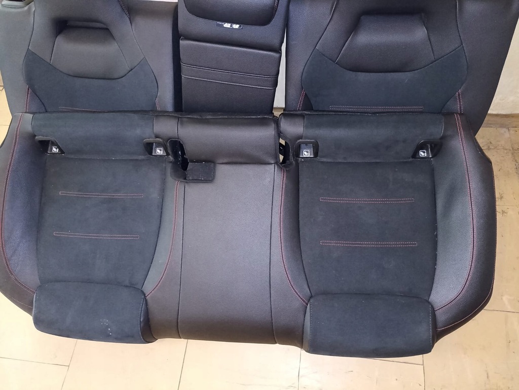 фото №12, Mercedes w177 a klasa amg сиденья заднее сиденье комплект кожа alcantara сиденье