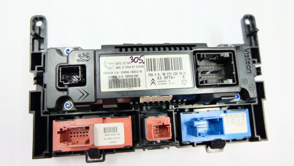 фото №10, Панель обдув кондиціонера citroen c5 / peugeot 407 96573328yw