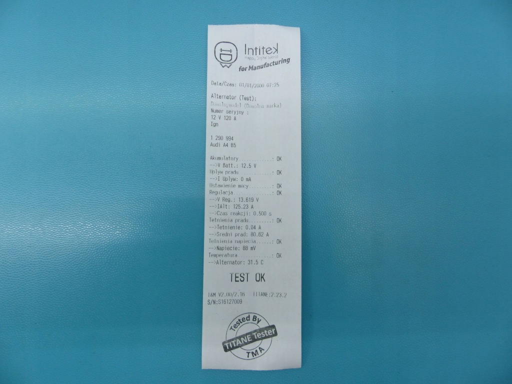 Test генератор audi a4 b5 059, 2.5 tdi в Украине