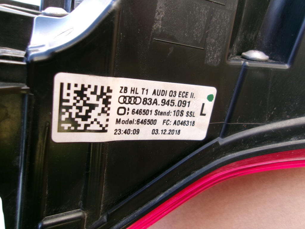 Фара ліва задній задня led audi q3 2 19-23 європа Доставка