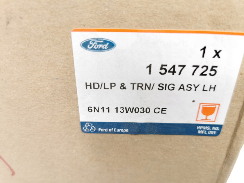 фото №12, Лампа левый перед ford; fiesta 01-08 / fusion 01-12 cbk оригинальный номер 1547725