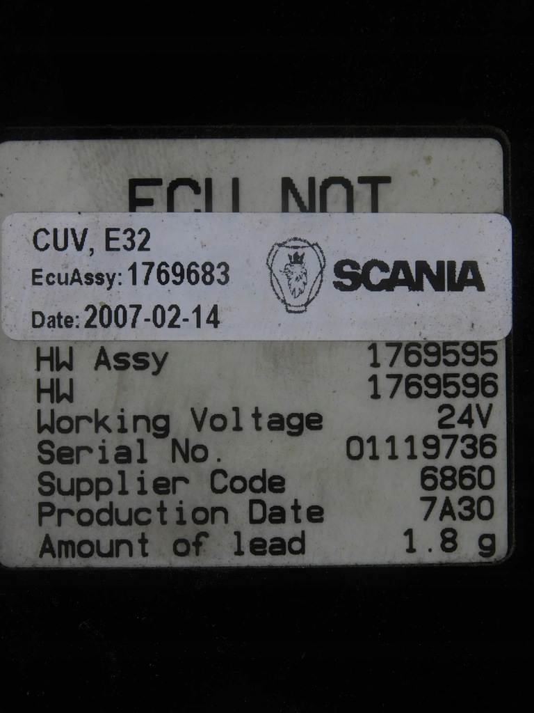 фото №3, 1769595 модуль блок керування scania r 2004