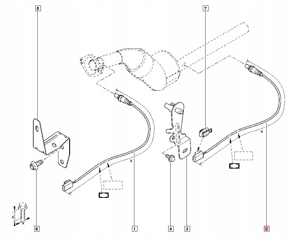 фото №4, Датчик лямбда-зонд 2 nissan renault 226a47260r
