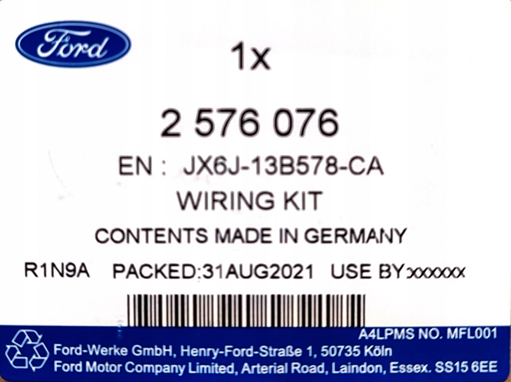 фото №2, Шланг do проводка фаркоп ford focus mk4