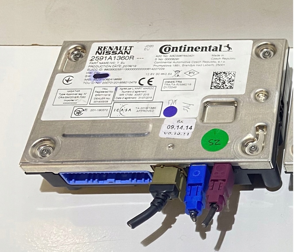 фото №1, Renault zoe ii модуль радіо навігація 2591a1360r