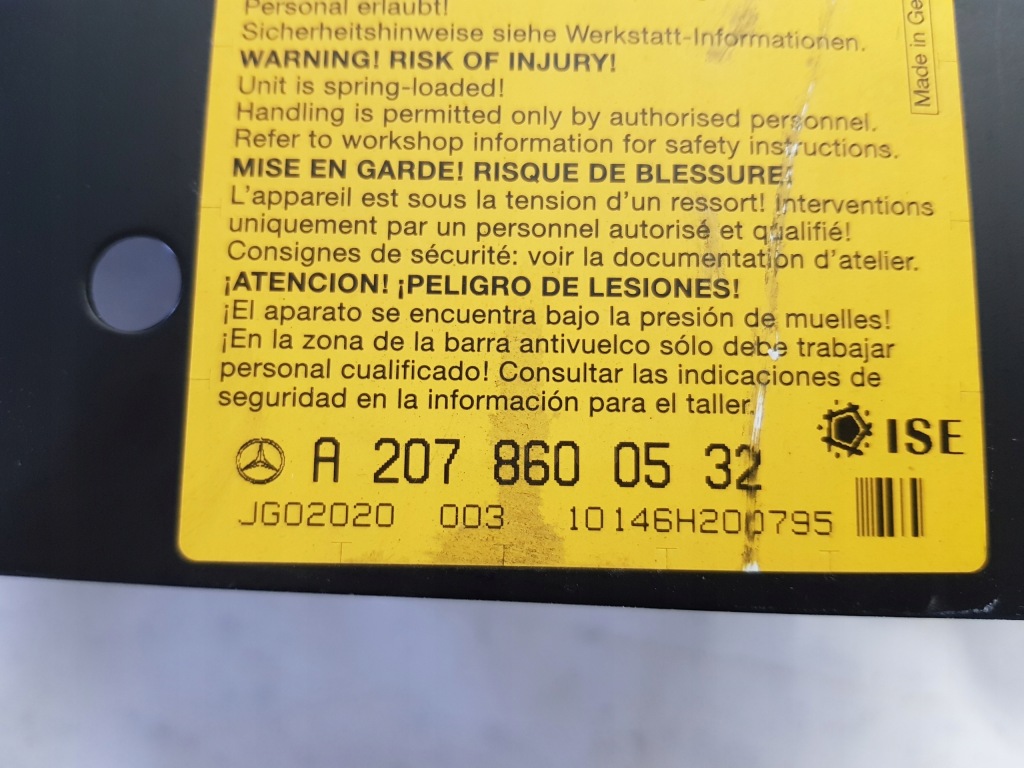 фото №10, Дуга патрон підголівник захисна дуга лівий mercedes w207 cabrio szary