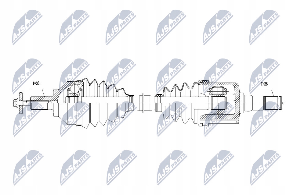 Npw-vv-111 nty привідний вал привідна volvo eng. 2.0 146km Ціна