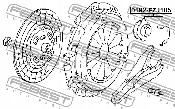 фото №5, Febest 0192-fzj105 подшипник выжимной