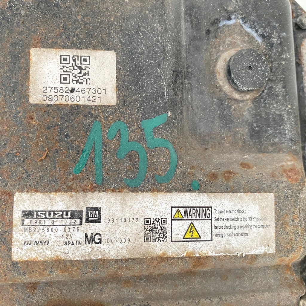 фото №9, Opel zafira 1.7 блок керування двигуна бортовий комп'ютер ecu mb275800-8175 mg 98113172