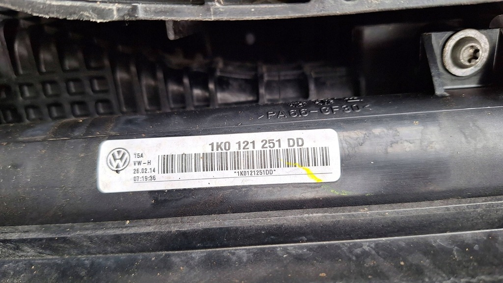 фото №8, Pas передний радиатор вентилятор балка kpl 5p0805558b altea xl 1.6 d 09-15 1