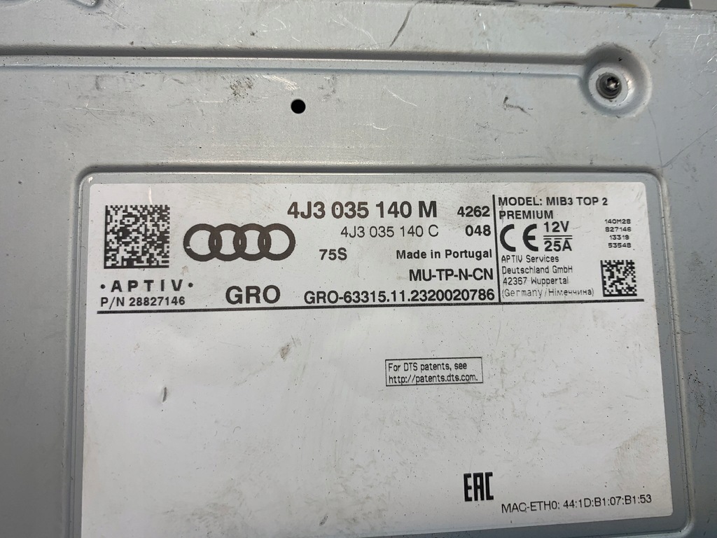 фото №7, Audi e-tron gt блок управления центральный система навигации 4j3035140m