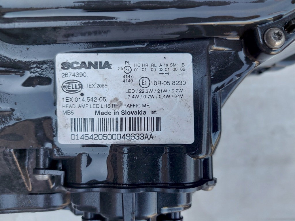 Scania r s ngs фара фара левый full led 2674390 1ex01454205 с Разборки