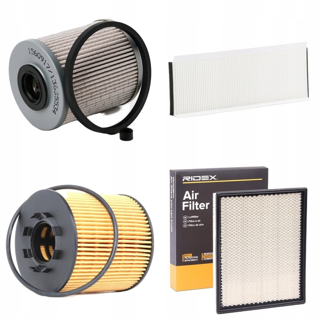 фото №1, Набір фільтрів ridex 4055f29559 do renault master ii кузов суцільні fd