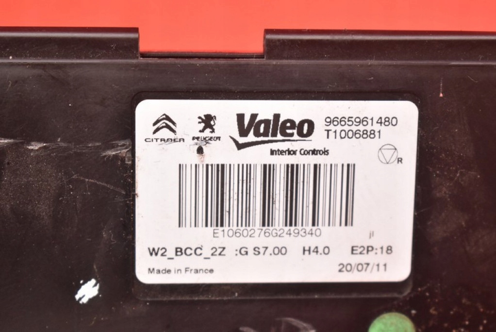 фото №9, Блок управления модуль обдув 9665961480 peugeot 508 1 i 10-14