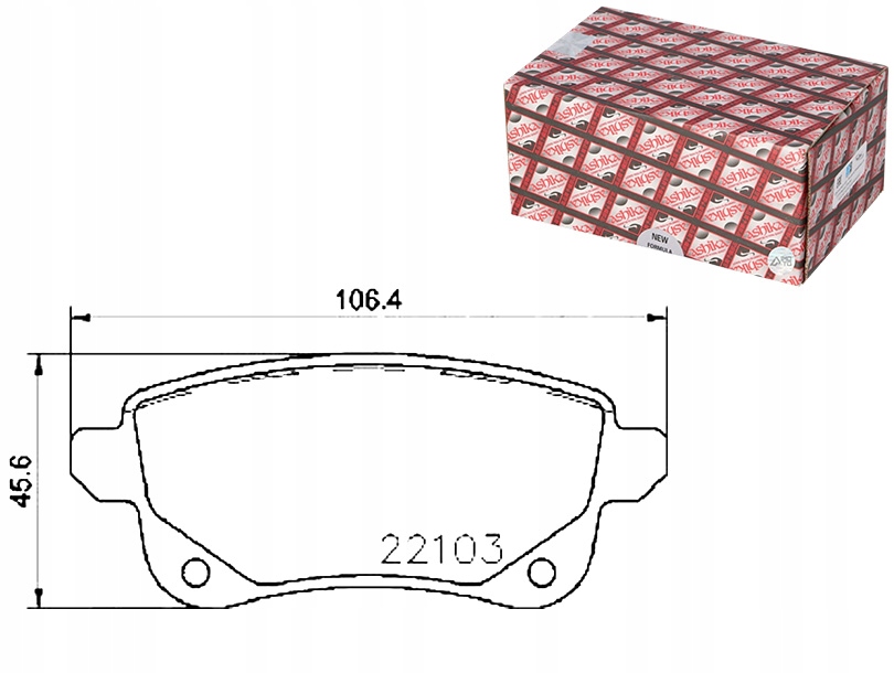 фото №1, Тормозные колодки тормозные renault grand scenic iii 13- ashika