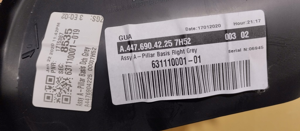 фото №7, Захист стійка права обшивка праве mercedes vito w447 a4476904225