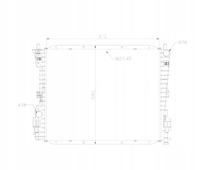 фото №1, Радіатор ford mustang 05- 9r3z8005b