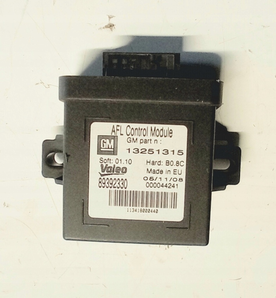 фото №1, Модуль поворота лампа opel corsa d 13251315