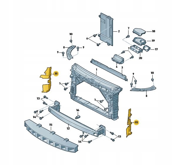фото №2, Повітропровід повітря перед skoda rapid 1,2 1,4 1,6