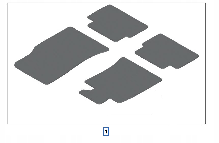 фото №1, Комплект килимки велюрових mini cooper r56 оригінал