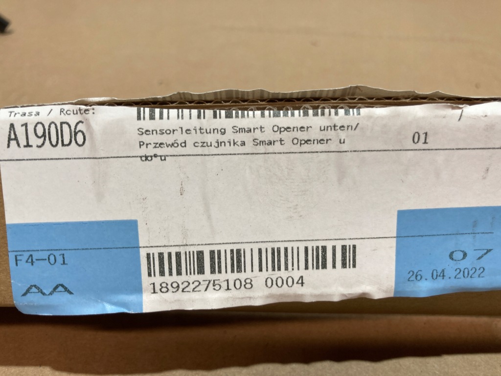 Шланг датчика smart відкривач bmw f10 Зі Шроту