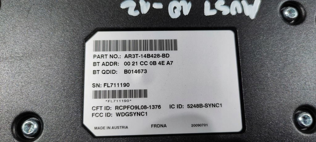 фото №5, Модуль связи синхронизация ford mustang 2010-2014