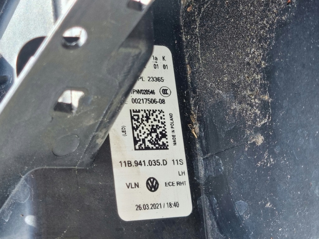 фото №6, Vw id4 id.4 11b лампа левая передняя перед 11b941035d 11b.941.035.d