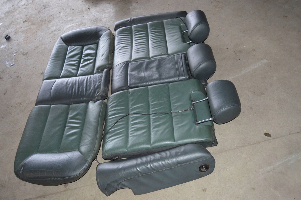 фото №10, Сидіння заднє сидіння обшивки шкіра зелений audi a6 c5 sedan