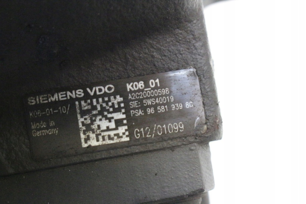 фото №12, Насос упорскування 9658193980 ford kuga mk1 volvo v50 s40 ii 2.0 tdci d