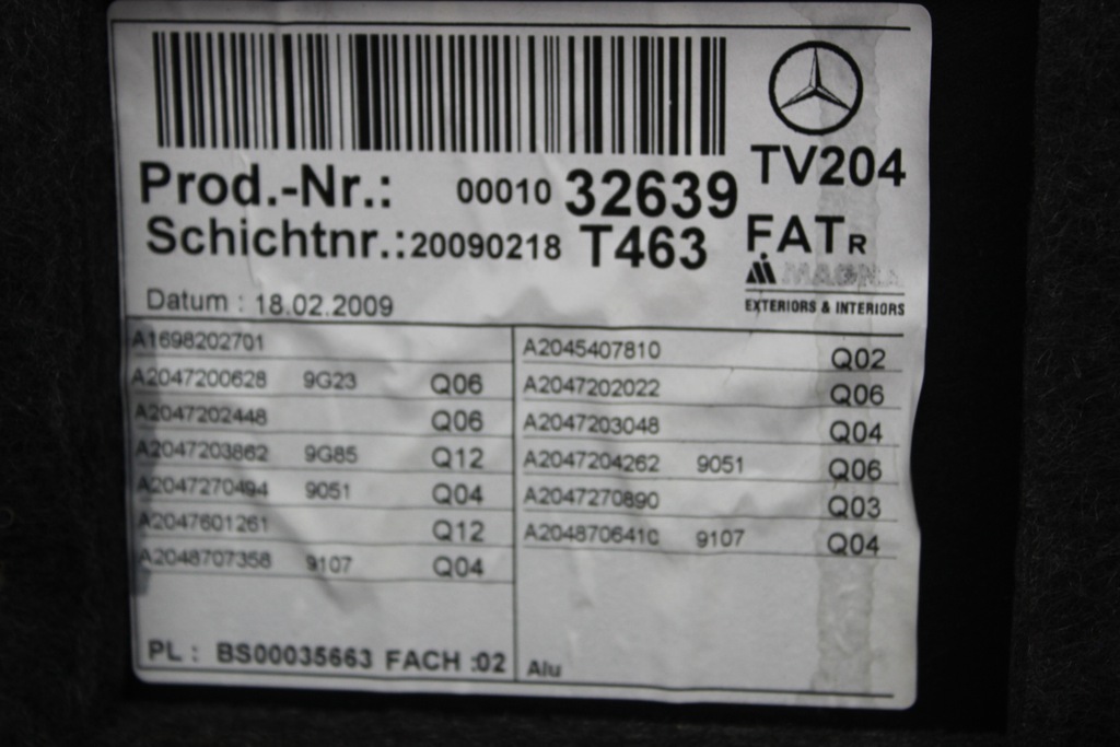 фото №16, Mercedes x204 glk обшивка правый перед передний std