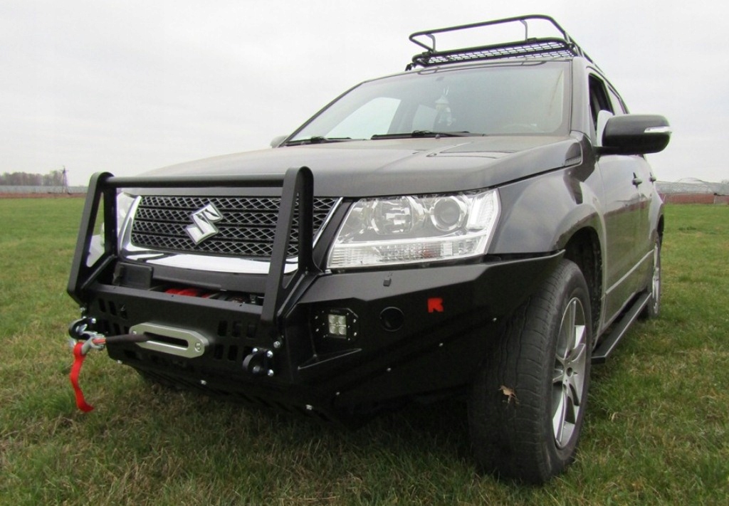 фото №12, Suzuki grand vitara 2 бампер стальной перед передний