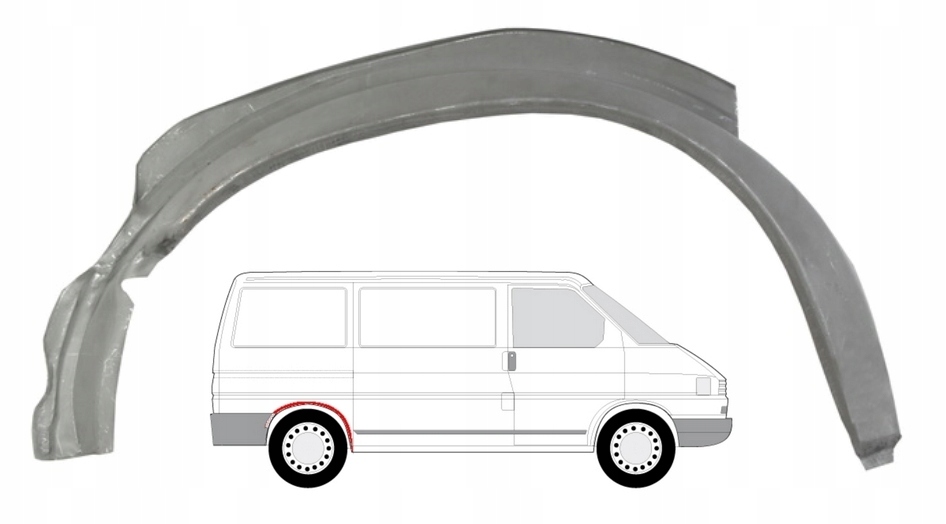 фото №1, Ремкомплект підкрилок заднього vw transporter t4 pr