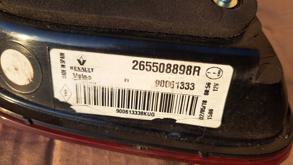 фото №3, Renault kadjar - лампа задня w кришка led