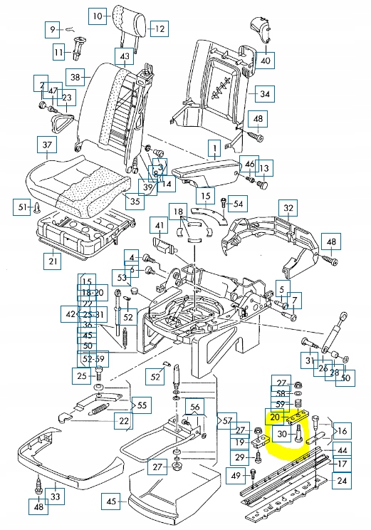фото №8, Болт крепления сиденье vw transporter 7d0883299c