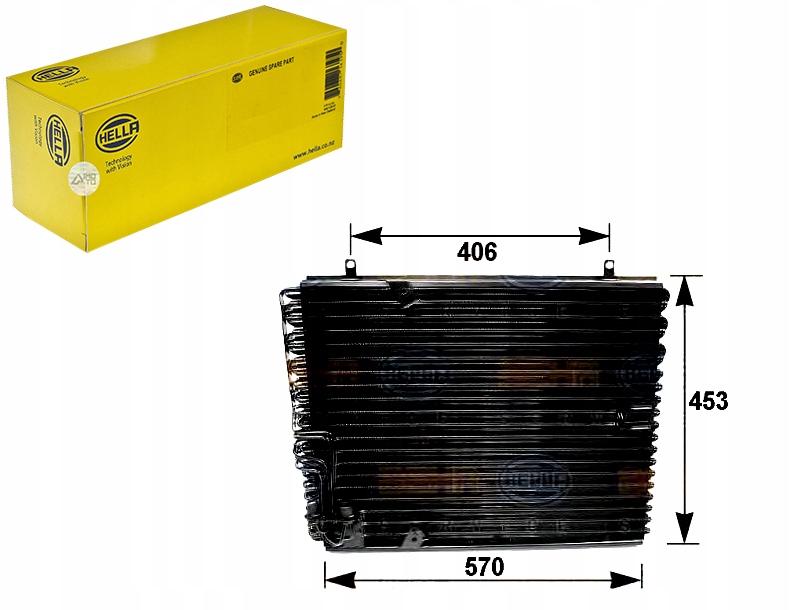 фото №1, Конденсатор радиатор кондиционера [hella]
