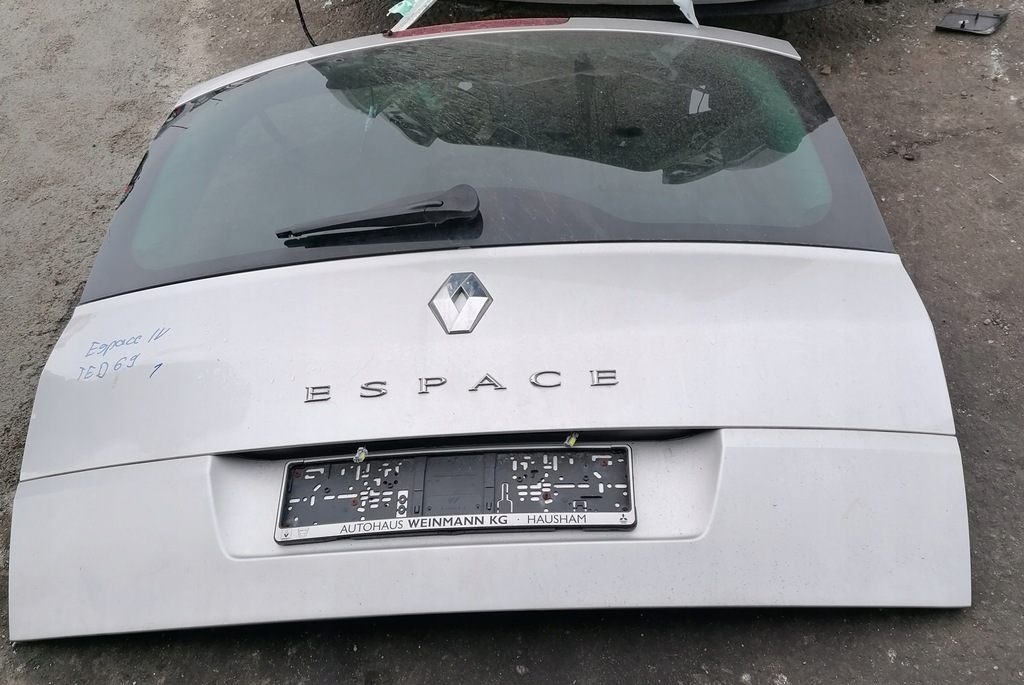 фото №1, Renault espace iv 08r крышка багажника багажника ted69 без оснащения