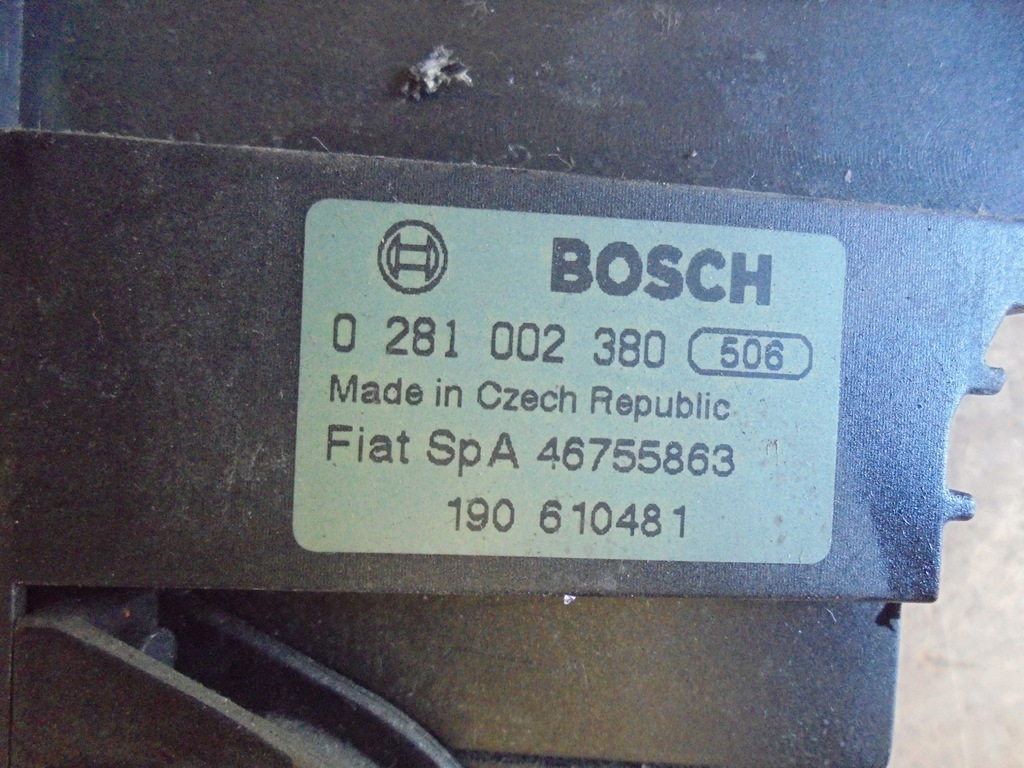 фото №3, Педаль alfa romeo 147 1,9jtd 0281002380