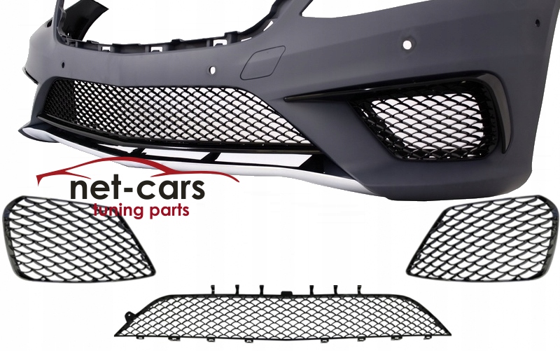 фото №1, Решётки середина bok бампер mercedes s w222 -17 amg