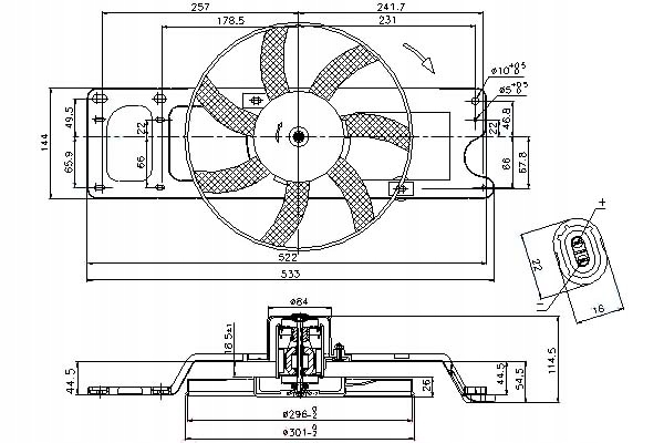фото №1, Nissens 85712 вентилятор, охлаждение двигателя