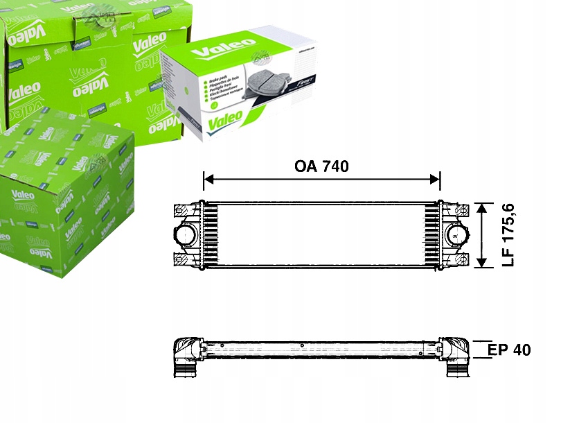 фото №1, Valeo 817637 радиатор воздуха наддувочный