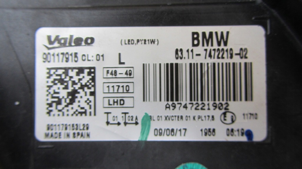 фото №16, Передня ліва лампа bmw x1 f48 led