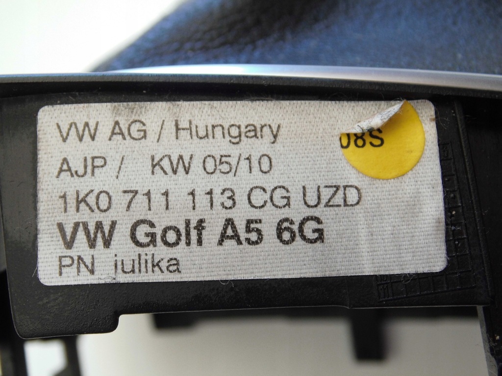 фото №13, Ручка чехол vw scirocco golf v vi 6-biegów кожа