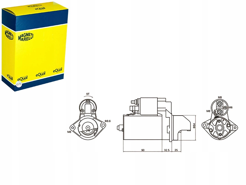 Купить Стартер opel vau magneti marelli