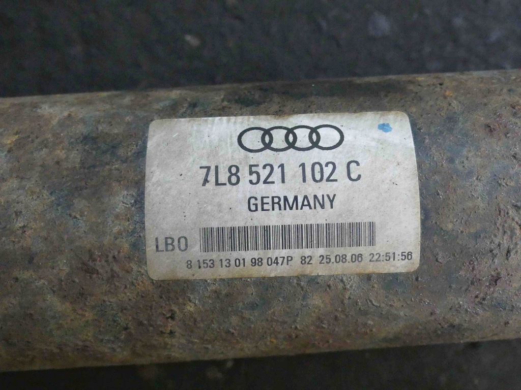 фото №7, Wał приводной audi q7 i 4l 3.0 tdi v6 7l8521102c