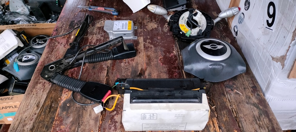 фото №4, Mini r55 r56 консоль 2 подушка безпеки натягувачі датчик pas