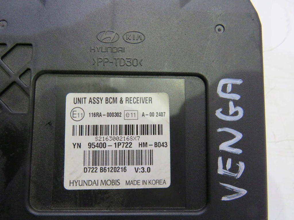 фото №5, Модуль блок управления bcm kia venga 1.4 crdi 95400-1p722