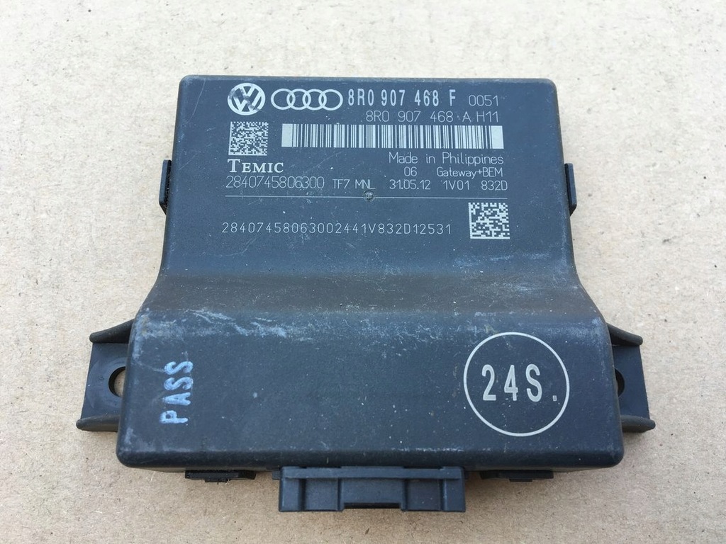 фото №1, Модуль шлюз 8r0907468f audi a4 b8 100% справний