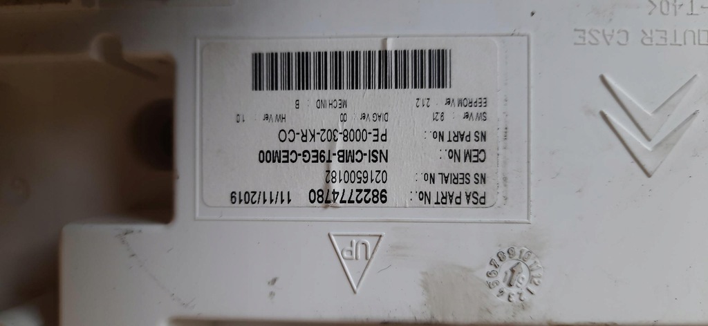 фото №7, Лічильник прилади europa peugeot 308 t9 9822774780